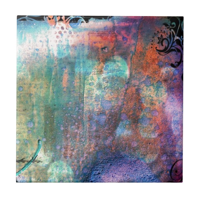 Abstrakt Kakelplatta (Framsidan)