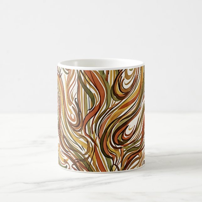 Abstrakt Kaktus Ökenväxt Kaffemug Kaffemugg (Center)