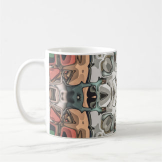 Abstrakt Kaleidoscope Kaffemugg