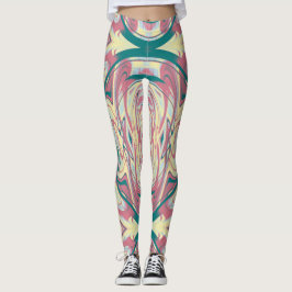 Abstrakt Kaleidoscope Mönster 21 Leggings