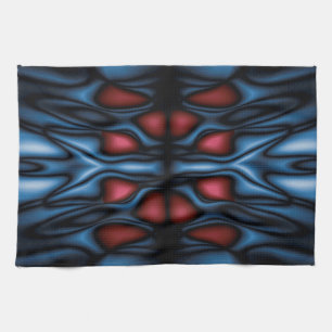 Abstrakt kaleidoscope mönster kökshandduk