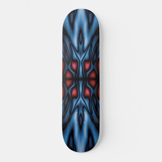 Abstrakt kaleidoscope mönster mini skateboard bräda 18,5 cm (Framsida)