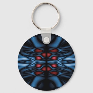 Abstrakt kaleidoscope mönster nyckelring