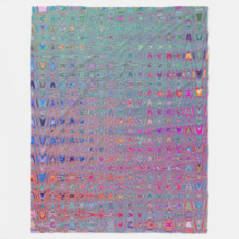 Abstrakt Kaleidoscopic Retro Boomerang Vågar Fleecefilt