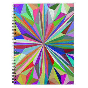 Abstrakt kaleidoskop anteckningsbok
