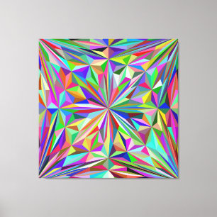 Abstrakt kaleidoskop canvastryck
