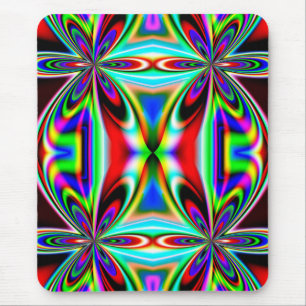 Abstrakt Kaleidoskop, färgstark design-11438 Musmatta