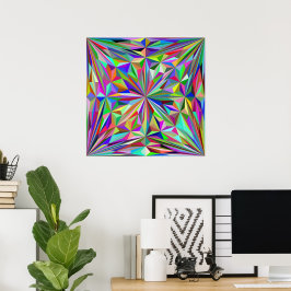 Abstrakt kaleidoskop poster