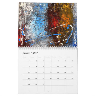 Abstrakt kalender 2017