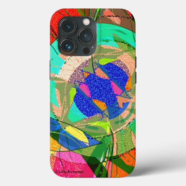 Abstrakt Kandinsky Inspired iPhone 13 Pro fodral (Baksida )