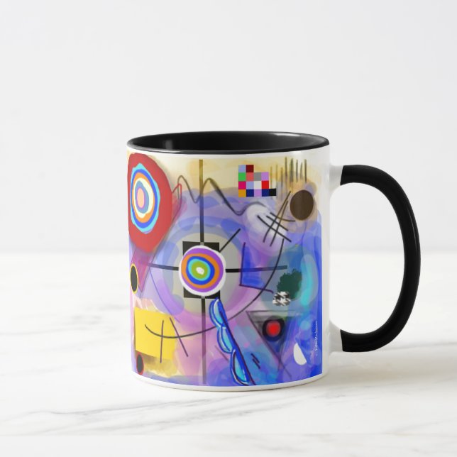 Abstrakt Kandinsky inspirerad mugg (Höger)