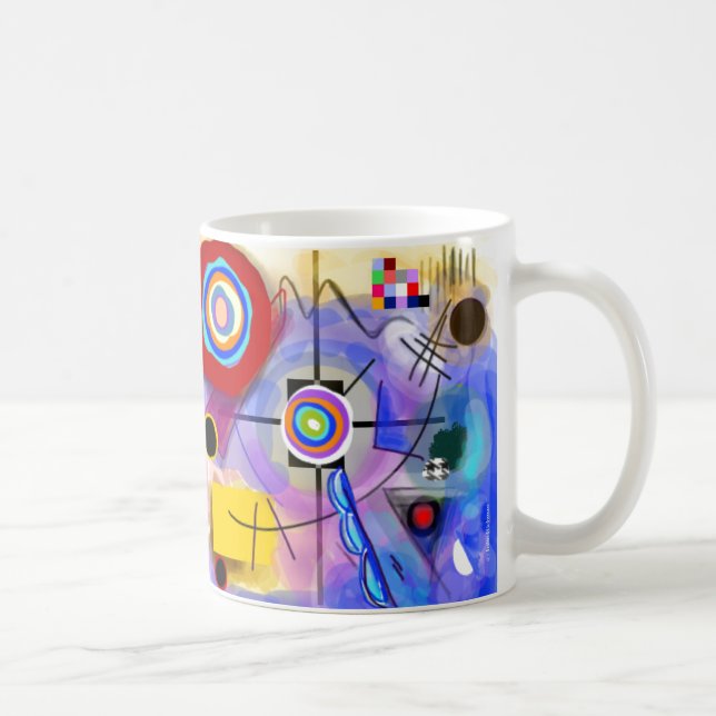 Abstrakt Kandinsky inspirerad mugg (Höger)