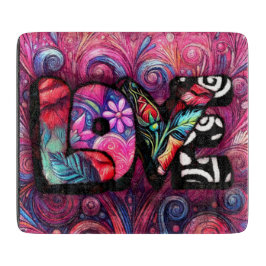 Abstrakt Kärlek Ord Graffiti Valentine Blommigt Ro