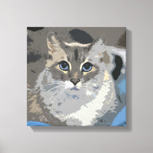 Abstrakt Katt Canvastryck