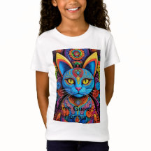 Abstrakt Katt med Gult Ögon