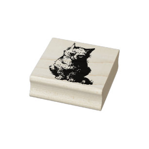 abstrakt Kattkonst frimärke Stämpel