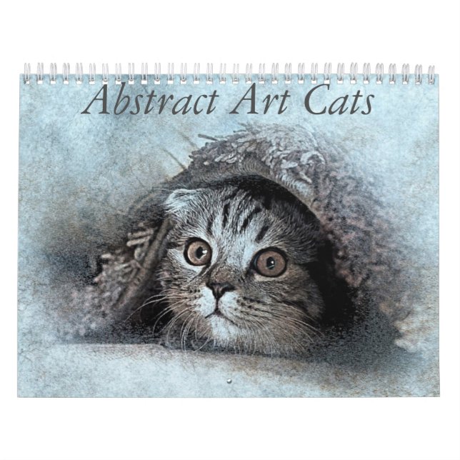 Abstrakt kattkonst kalender (Omslag)
