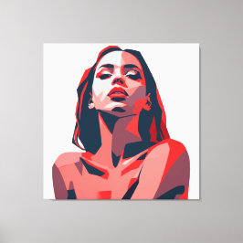 Abstrakt Kemisk modern konst Porträtt Canvastryck