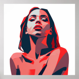 Abstrakt Kemisk modern konst Porträtt Poster