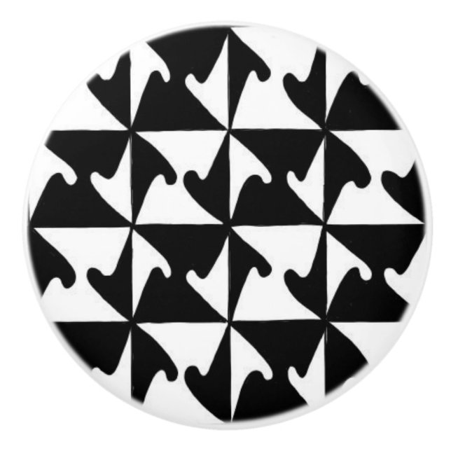 Abstrakt keramisk knopp #1 (Framsidan)