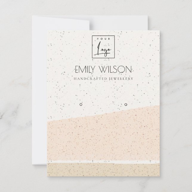 Abstrakt  keramisk Vinkar Visning Logotyp för  Inbjudningar (Framsida)