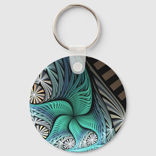 Abstrakt keychain nyckelring (Framsida)