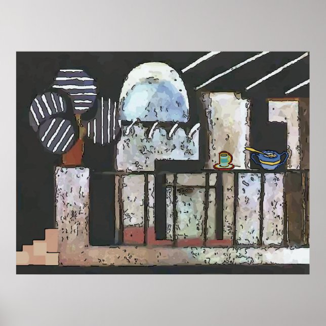 Abstrakt Kitchen Poster (Framsidan)