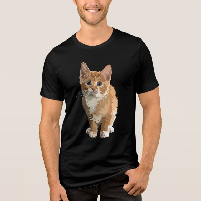 abstrakt kittel t-shirt (Framsida)
