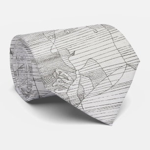 Abstrakt Klee – minimalistiska linjer Slips