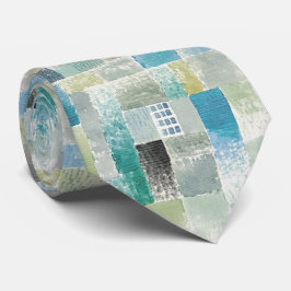 Abstrakt Klee-stil – Akvarellgeometri Slips