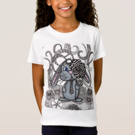 Abstrakt Klippfigur Kanin Karaktär Grafisk T-Shirt