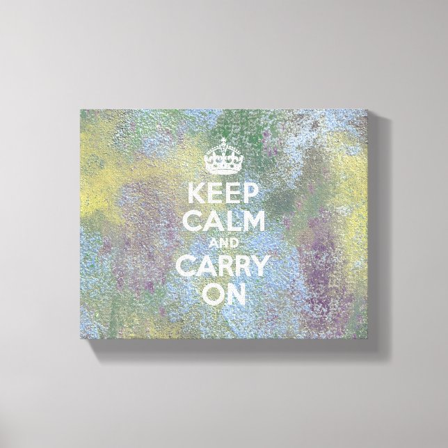 Abstrakt Klistra in Behållans Lugn Canvastryck (Framsida)