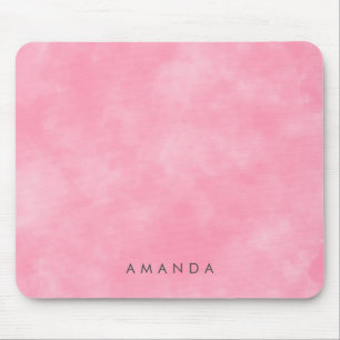 Abstrakt Klistra in Rosa Himmel Clouds Personlig T Musmatta