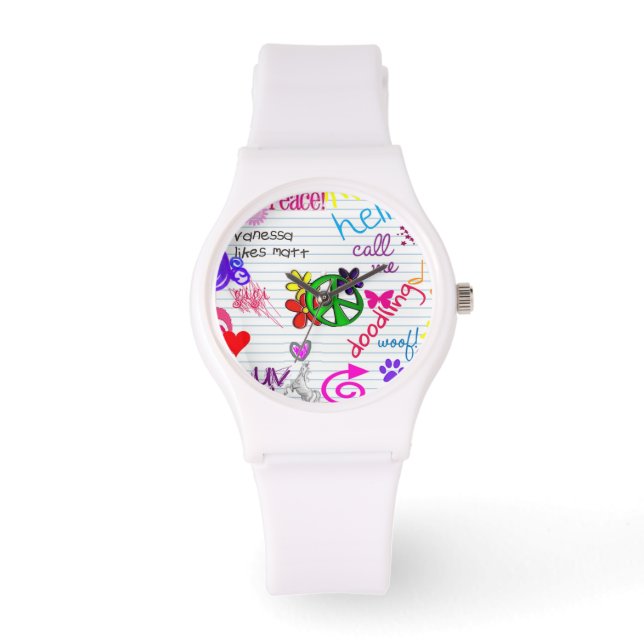 abstrakt-klocka armbandsur (Framsida)