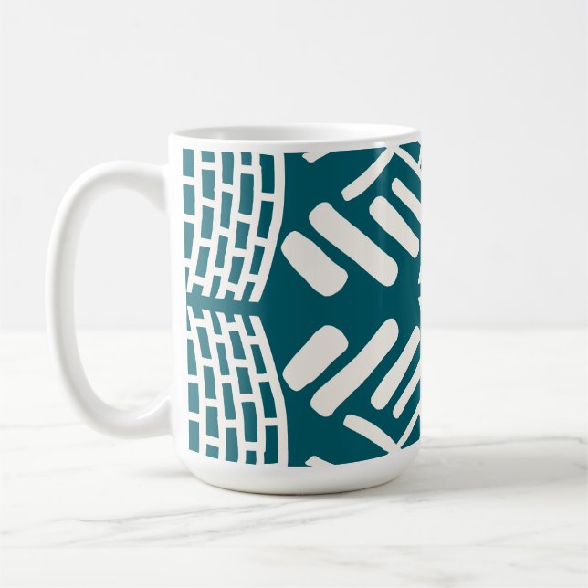 abstrakt klotter modern kaffemugg (Vänster)
