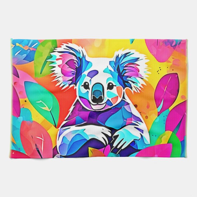 Abstrakt Koala Design Kökshandduk (Horisontell)