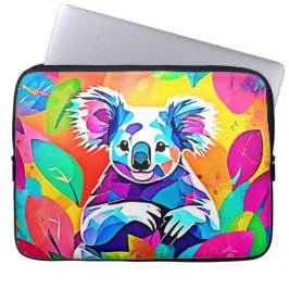 Abstrakt Koala Design Laptop Fodral