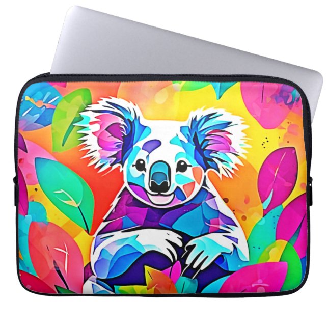 Abstrakt Koala Design Laptop Fodral (Framsidan)