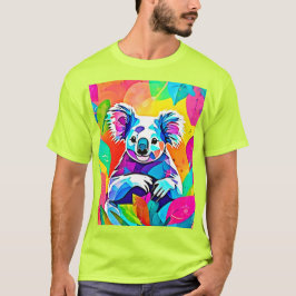 Abstrakt Koala Design T Shirt