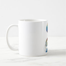 Abstrakt kobrasilhouette kaffemugg