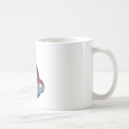 Abstrakt kobrasilhouette kaffemugg