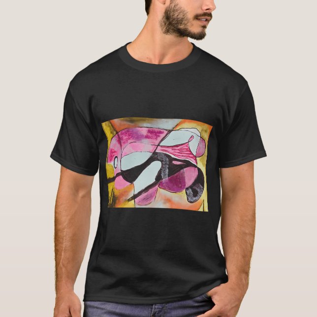 Abstrakt Koi-fisk T Shirt (Framsida)
