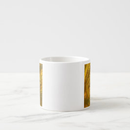 Abstrakt Kokopelli med Mesa, Cactus & Sol Espressomugg