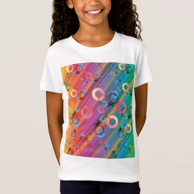 Abstrakt komposition t shirt (Framsida)
