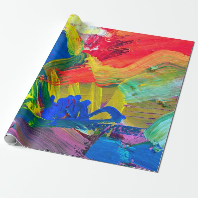 Abstrakt konsbakgrund. Handmålad bakgrund.  Presentpapper (Utrullad)