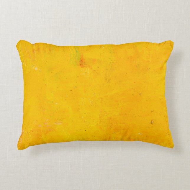 Abstrakt konsbakgrund. Oljemålning på arbetsyta. C Prydnadskudde (Framsidan)