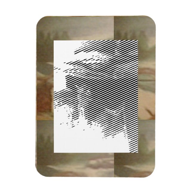Abstrakt konsert flexibelt fotomagnet magnet (Vertikal)