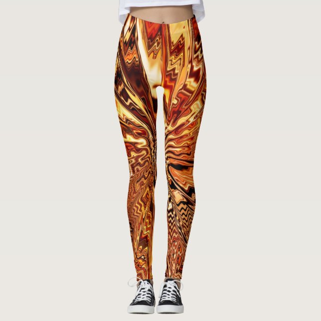 Abstrakt Konst 110 Leggings (Framsida)