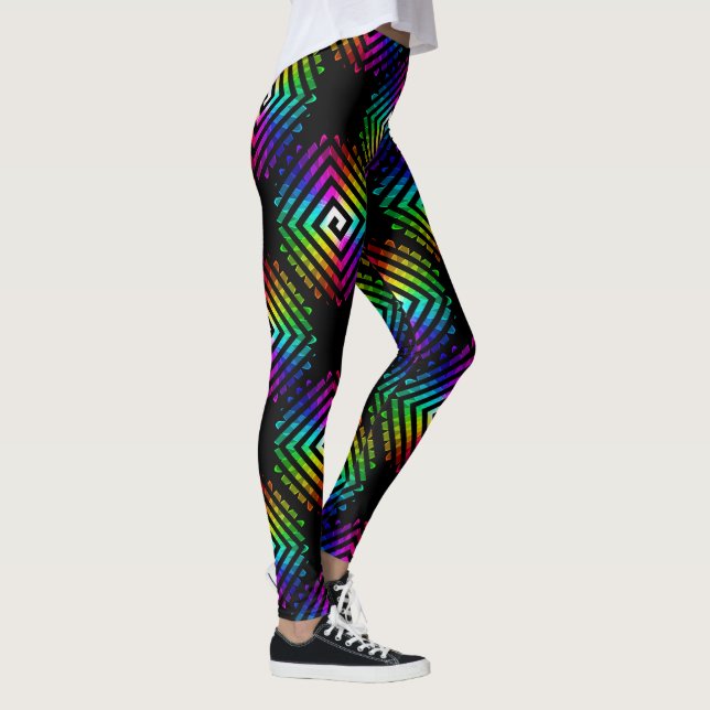 Abstrakt konst 116 Leggings (Höger)