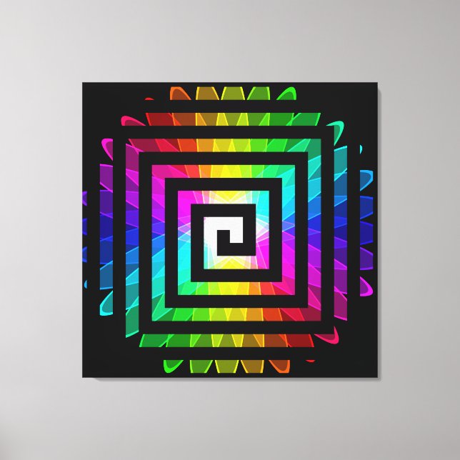 Abstrakt konst 116 lindad canvas (Framsida)